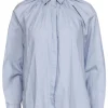 Rebecca Taylor - Light Blue Button Down Shirt w/ Yoked Sleeves Sz S