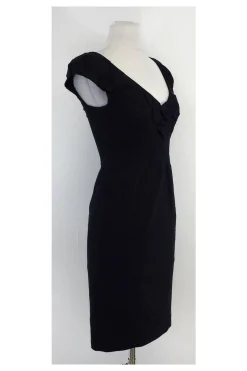 Rebecca Taylor - Navy Cap Sleeve Rosette Dress Sz 0