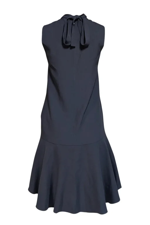 Red Valentino - Black Sleeveless Tie Back Neckline Dress Sz 4