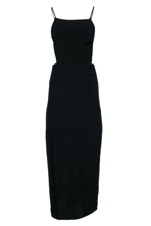 Reformation - Black "Houston" Halter Maxi Dress Sz 2