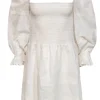 Reformation - Cream Puff Sleeve Fit & Flare Dress w/ Lace Trim Sz 8