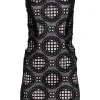 Reiss - Black & Nude Lace Sheath Dress Sz 0