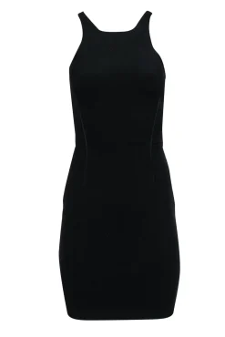 Reiss - Black Sleeveless Bodycon Dress w/ Sheer Back Sz 0