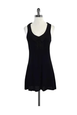 Reiss - Black Sleeveless Peter Pan Collar Dress Sz XS