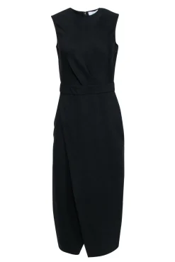 Reiss - Black Sleeveless Tulip Front Bottom Dress Sz M
