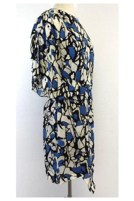 Robert Rodriguez - Blue Tone Asymmetrical Dress Sz 6