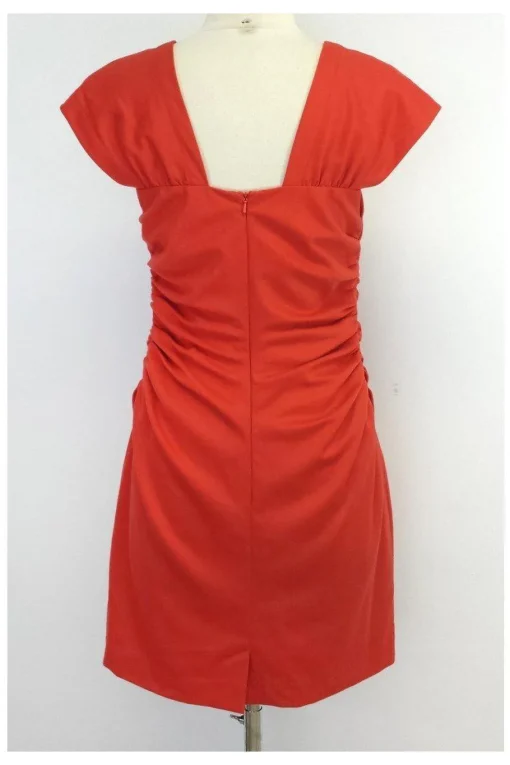 Robert Rodriguez - Deep Orange Gathered Dress Sz 4