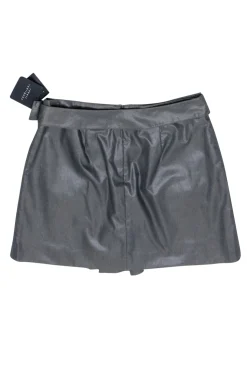Robert Rodriguez - Grey Belted Mini Skirt Sz 6