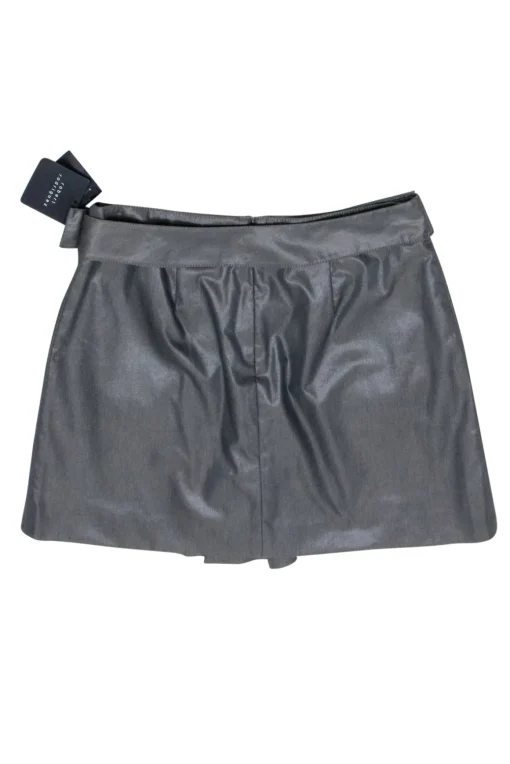 Robert Rodriguez - Grey Belted Mini Skirt Sz 6