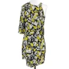 Robert Rodriguez - Yellow Tone Asymmetrical Silk Dress Sz 6