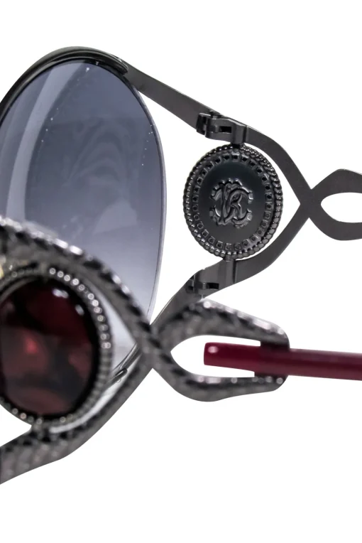 Roberto Cavalli - Gunmetal Frames w/ Maroon Legs Sunglasses