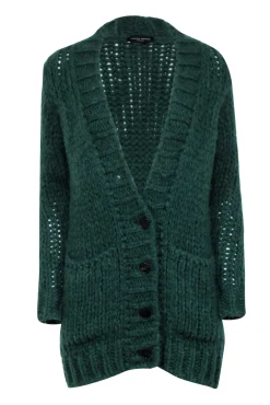 Roberto Collina - Green Knit Button Front Cardigan Sz S