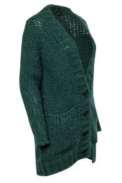 Roberto Collina - Green Knit Button Front Cardigan Sz S