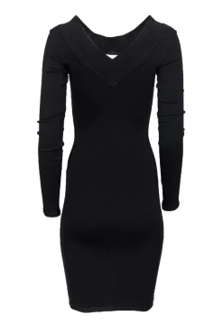 Roland Mouret - Black Off-The-Shoulder Bodycon Dress Sz 6