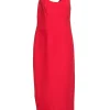 Roland Mouret - Red Sleeveless Midi Dress Sz 10
