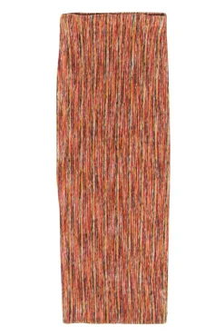 Ronny Kobo - Orange & Brown Multicolor Mix Knit Maxi Skirt Sz L