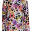 Roseanna - Bright Floral Print Long Sleeve Silk Blouse Sz L