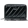 Royln - Black Patent Leather Crossbody Wallet w/ Removable Strap