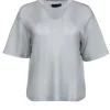 RtA - Grey Knit Short Sleeve T-Shirt Sz L