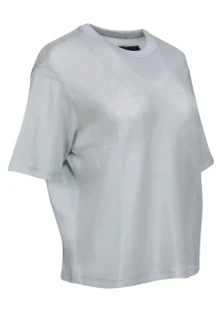 RtA - Grey Knit Short Sleeve T-Shirt Sz L