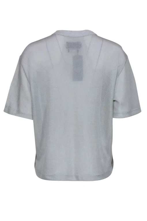 RtA - Grey Knit Short Sleeve T-Shirt Sz L
