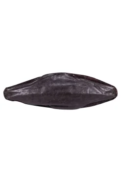 R&Y Augousti - Dark Brown Large Snakeskin Hobo Tote