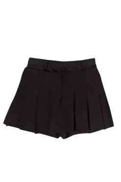 Sacai - Black Pleated Overlay Skort Sz M