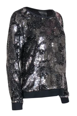 Sachin & Babi - Aditya Sequined Silk Sweatshirt Sz 6