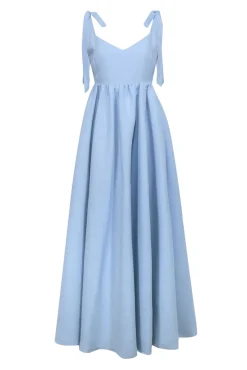 Sachin & Babi - Light Blue Tie-Strap A-Line Floor Length Dress Sz 4