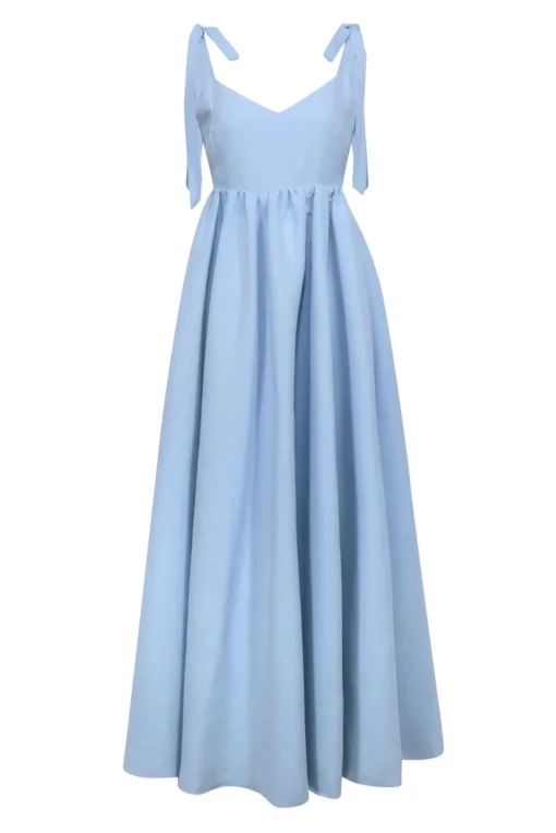 Sachin & Babi - Light Blue Tie-Strap A-Line Floor Length Dress Sz 4