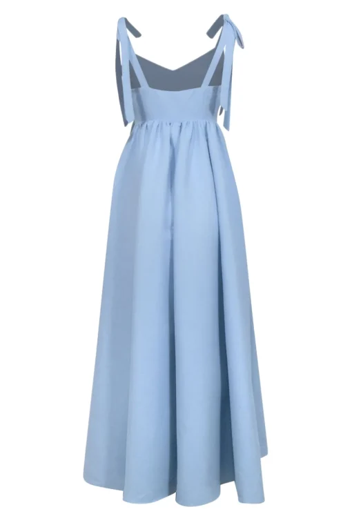 Sachin & Babi - Light Blue Tie-Strap A-Line Floor Length Dress Sz 4