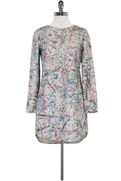 Sachin & Babi - Splatter Print Sequin Dress Sz 2