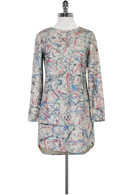 Sachin & Babi - Splatter Print Sequin Dress Sz 2
