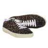 Saint Laurent - Brown Leopard Print Lace-Up Sneakers Sz 11