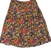 Saks Fifth Avenue - Multicolor Print Silk Pleated Midi Skirt Sz 2