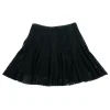 Sandro - Black Eyelet Flared Miniskirt Sz M