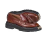 Sandro - Brown Leather Platform Loafers Sz 7