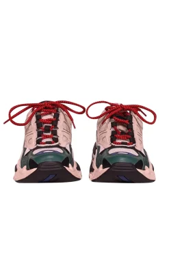 Sandro - Green, White, & Red Chunky Sneakers Sz 5.0