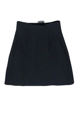Sandro - Navy Snap Button Wrap Skirt Sz 4