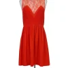 Sandro - Orange Lace Dress Sz M