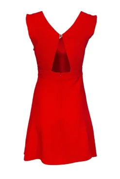 Sandro - Red Fit & Flare Dress Sz S