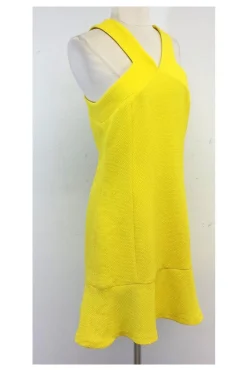 Sandro - Yellow Fit & Flare Dress Sz L