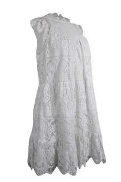 Saylor - Ivory Lace Cap Sleeve Dress Sz M
