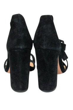 Schutz - Black Suede Kelma Ankle Pumps Sz 8.5