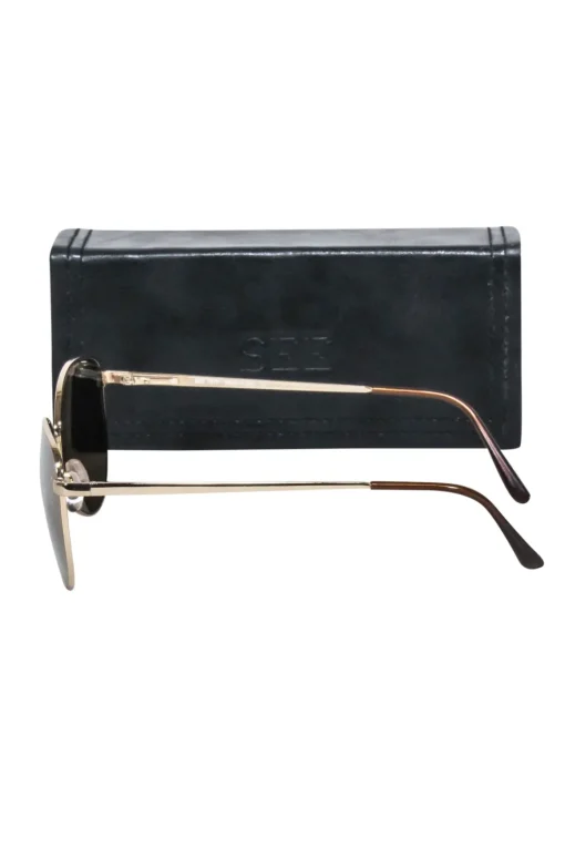 See - Gold Rounded Frames w/ Yellow Lens