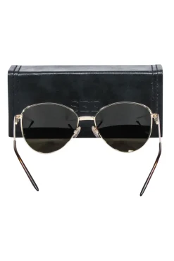 See - Gold Rounded Frames w/ Yellow Lens