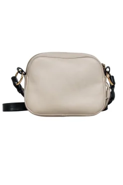 See by Chloe - Beige Leather Crossbody w/ Black Strap