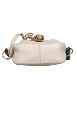 See by Chloe - Beige Leather Crossbody w/ Black Strap