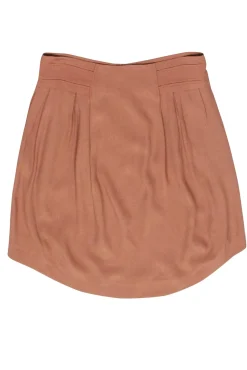 See by Chloe - Camel Mini Skirt w/ Curved Hem Sz 6