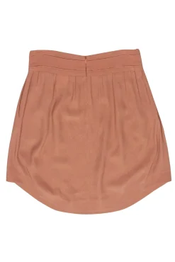 See by Chloe - Camel Mini Skirt w/ Curved Hem Sz 6